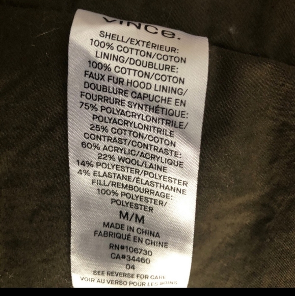 VINCE Military Coat - Picture 5 of 6